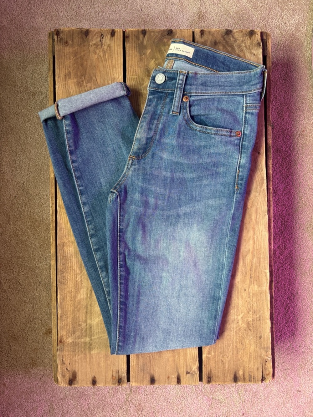 Women's Gap Button Fly True Skinny Jeans